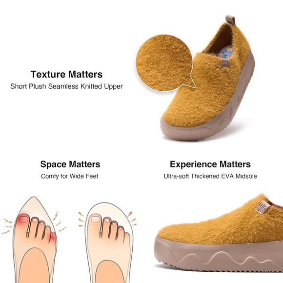 NWT UIN Women’s Comfortable Wide Toe Shoes/Toledo 9 - Curry/US7 - Picture 8 of 12